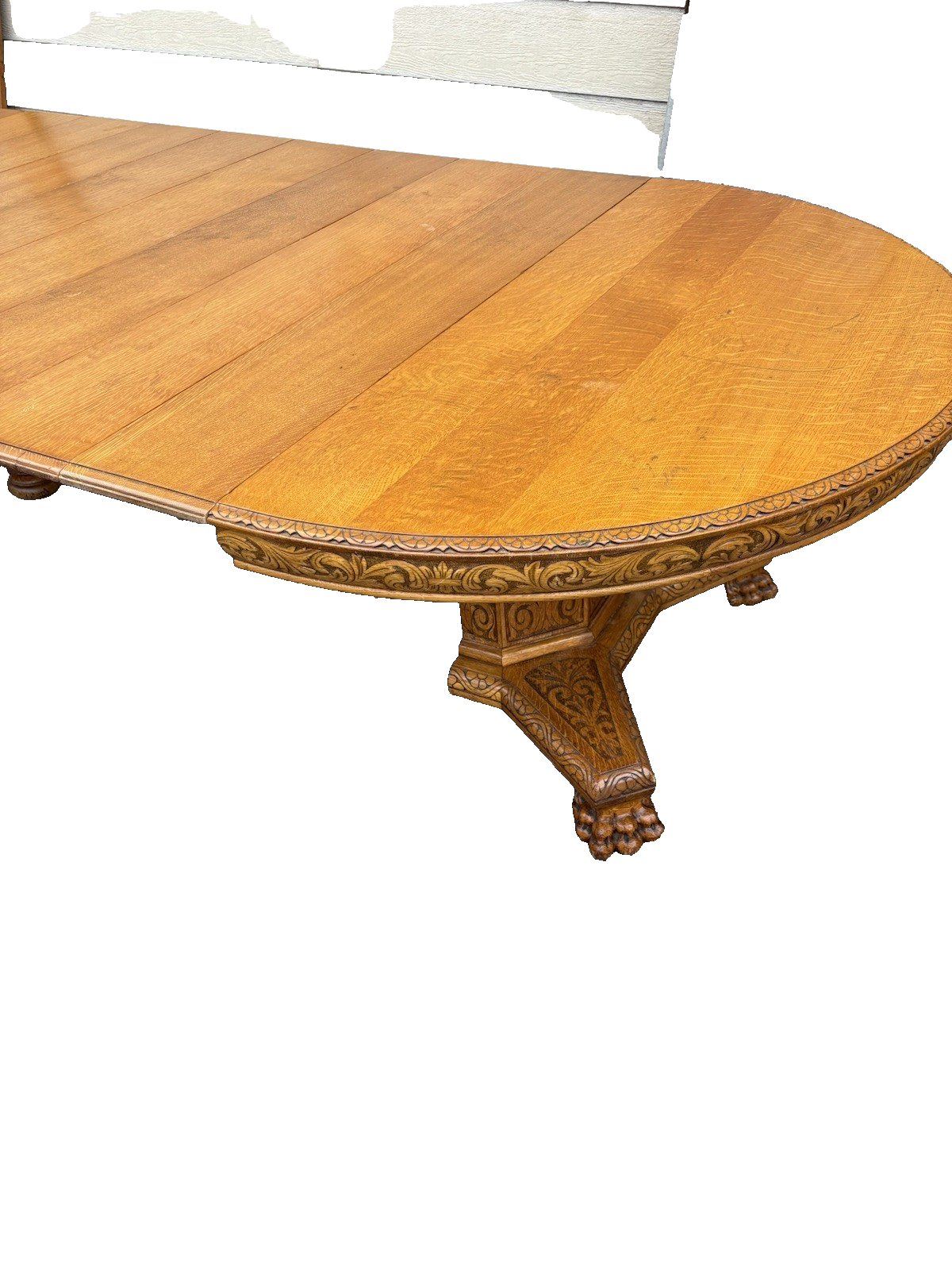 66723  Super RARE Antique Victorian Table w/ 10  Leafs Top 54" x 144"