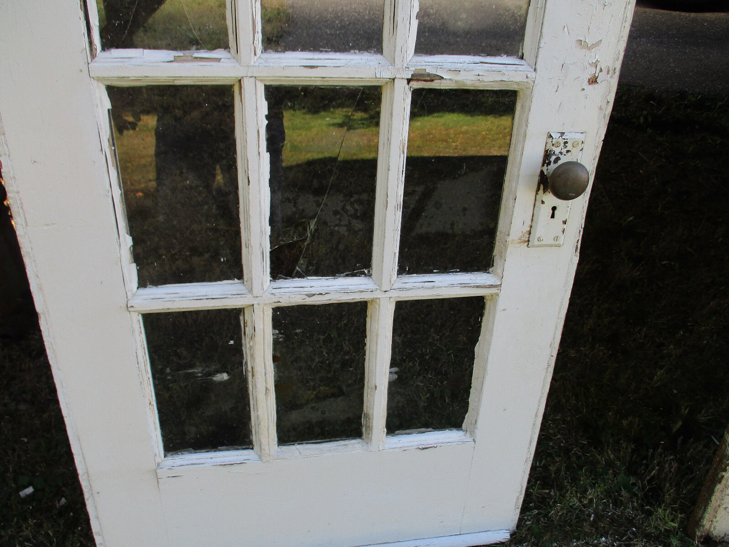 Door 02:     Antique Victorian Solid Wood Door  32 1/4" W  x 80"H