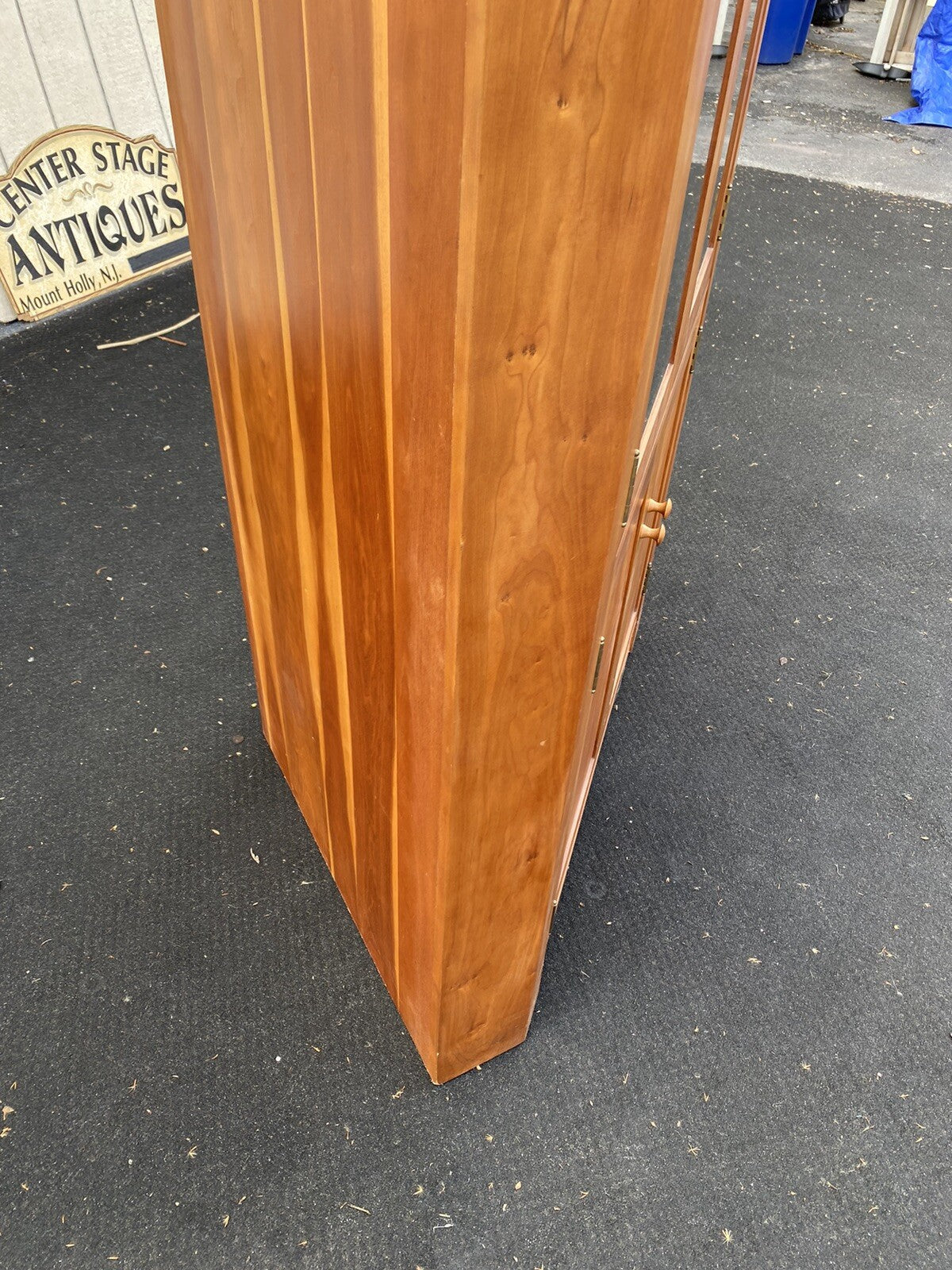 64298 Solid Cherry Corner China Cabinet
