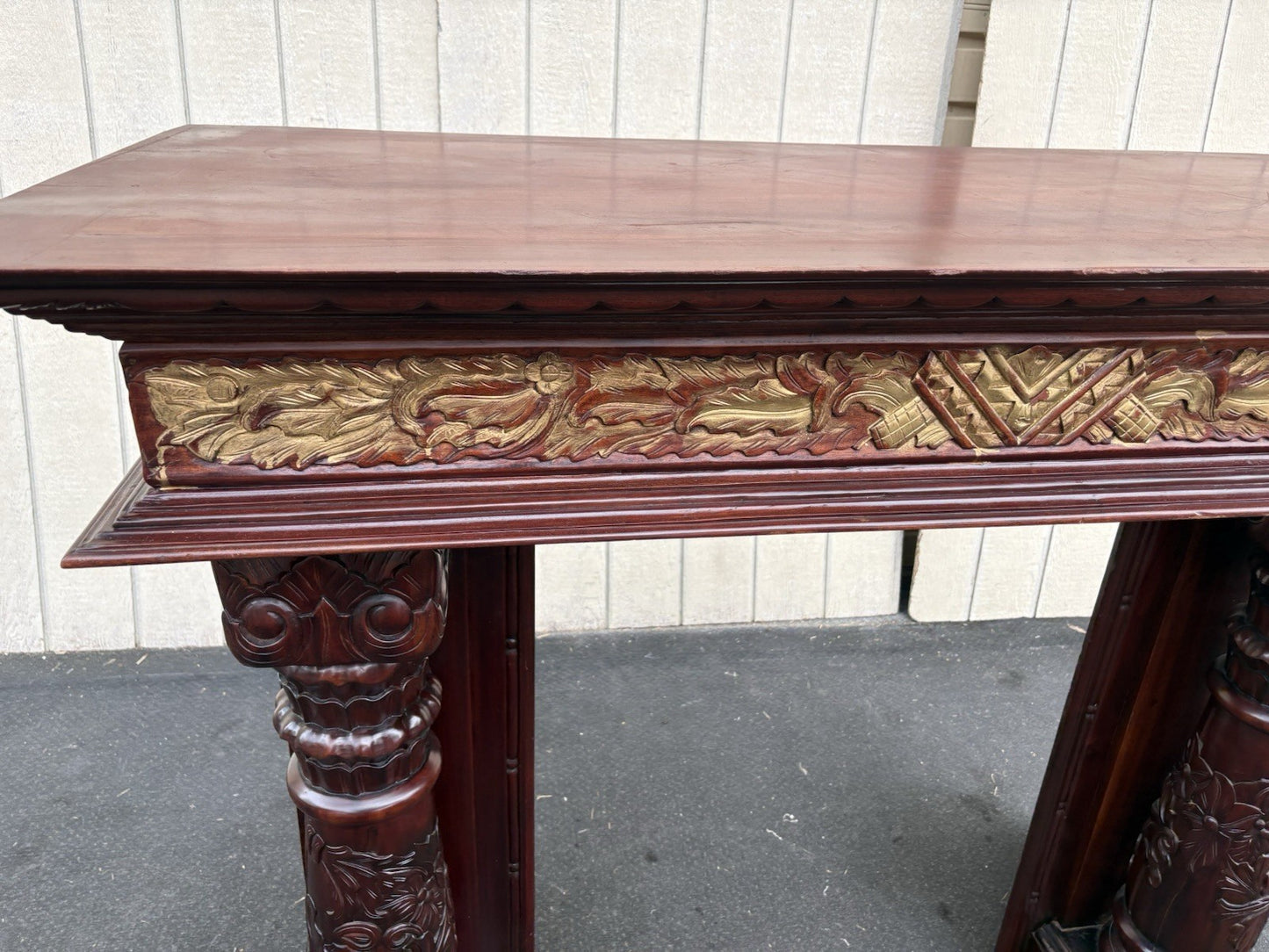 00001 Solid Mahogany Fireplace Mantle