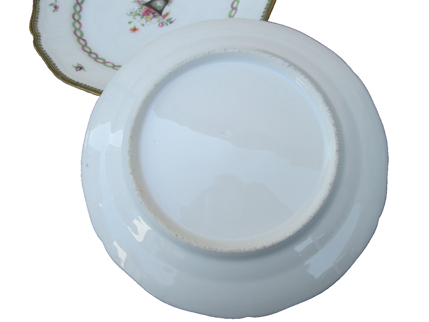 COL 01 MWW:  SET OF 11 ANTIQUE PORCELAIN URN & FLOWERS 8" PLATES