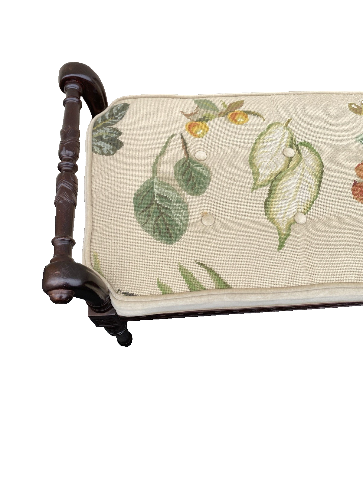 66460 Mahogany SAM MOORE Vanity Bench Ottoman Stool Window Bench