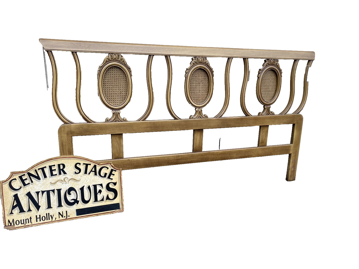 63173 King Size Mid Century Modern Headboard Bed