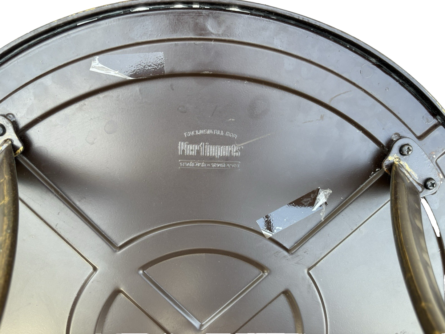 66783 PIER 1 Imports Decorator Lamp Table Stand Iron Base