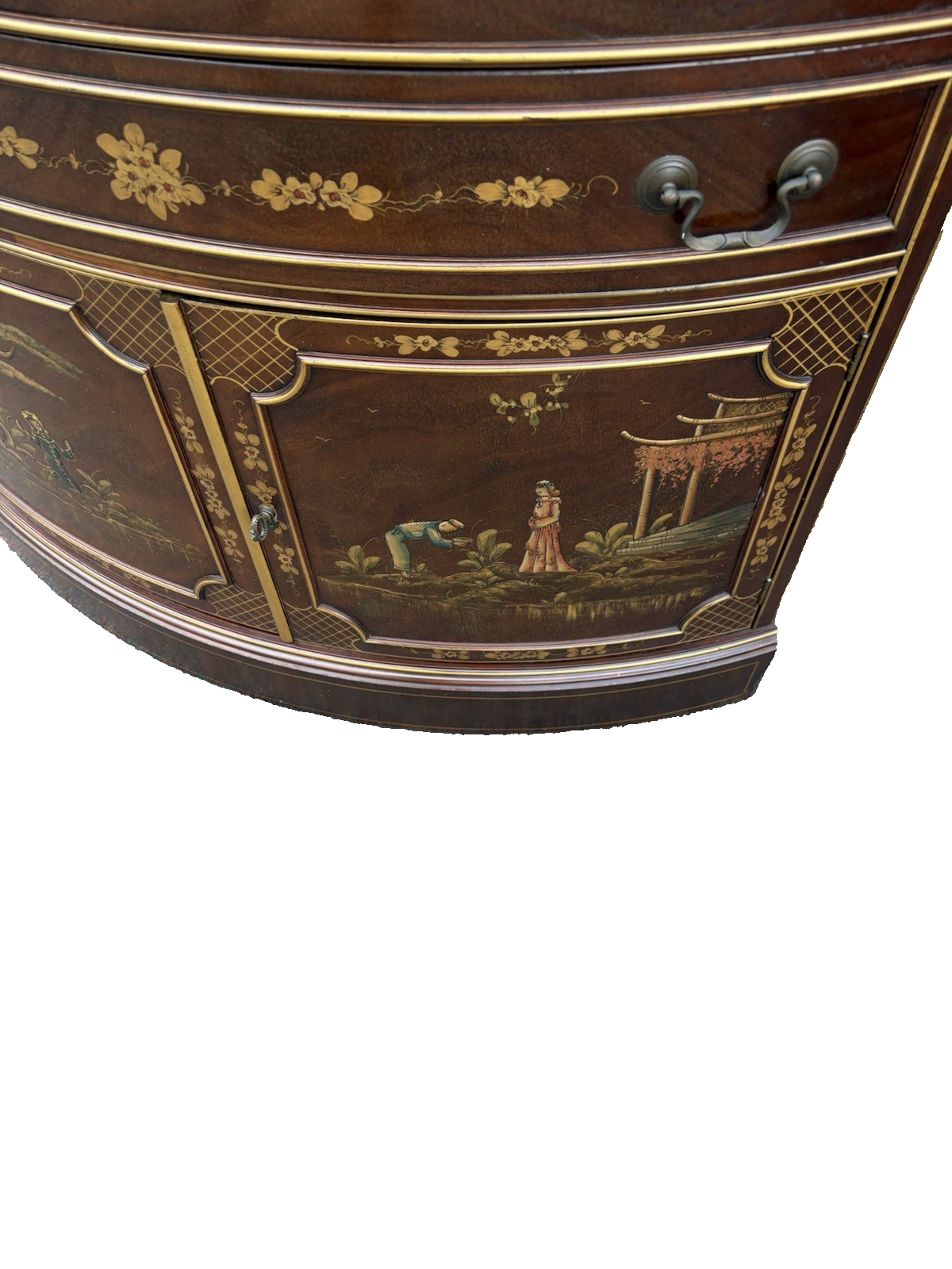 66946 Drexel Oriental Corner China Cabinet Curio