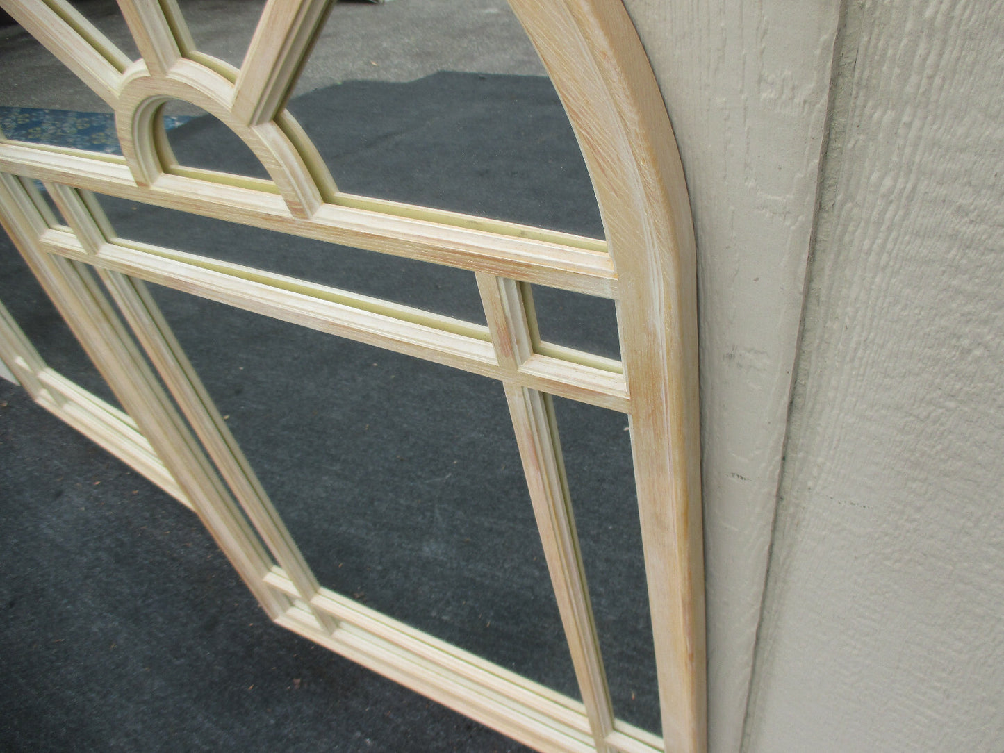 63222 Pair Decorator Modern  White Wash Finish  Mirrors