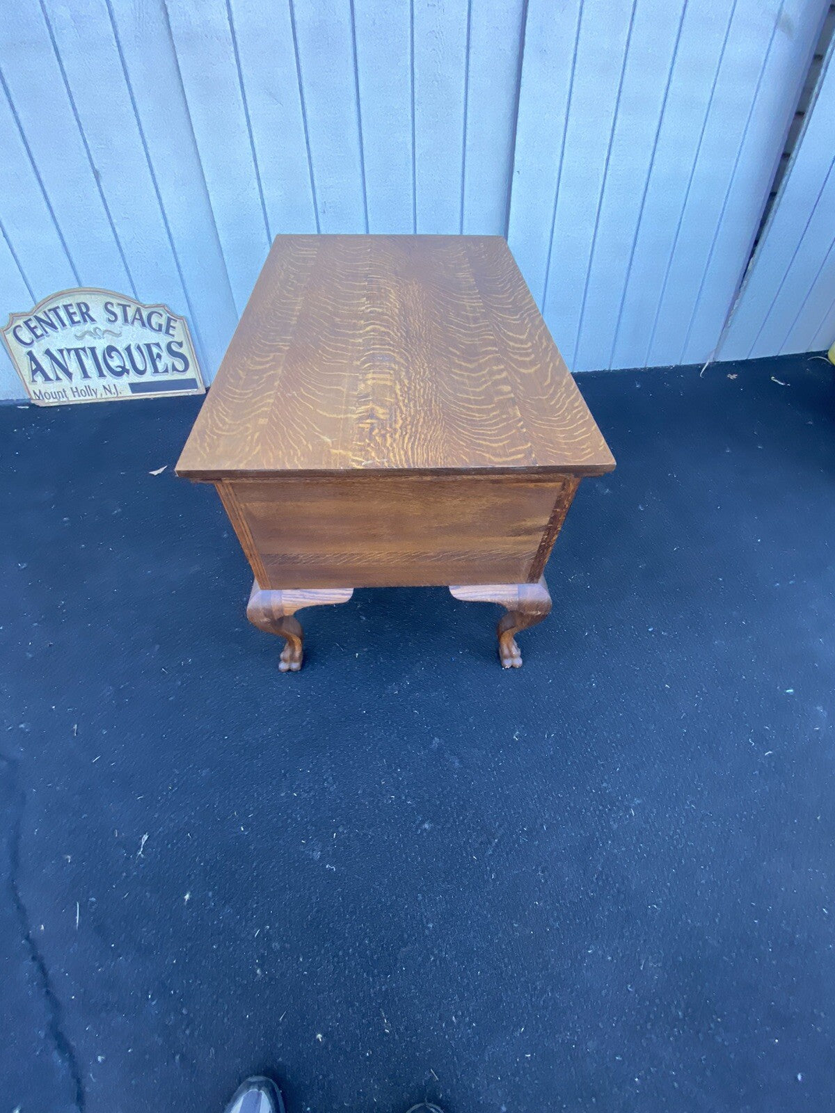 66276 Antique Victorian Oak Partners Desk