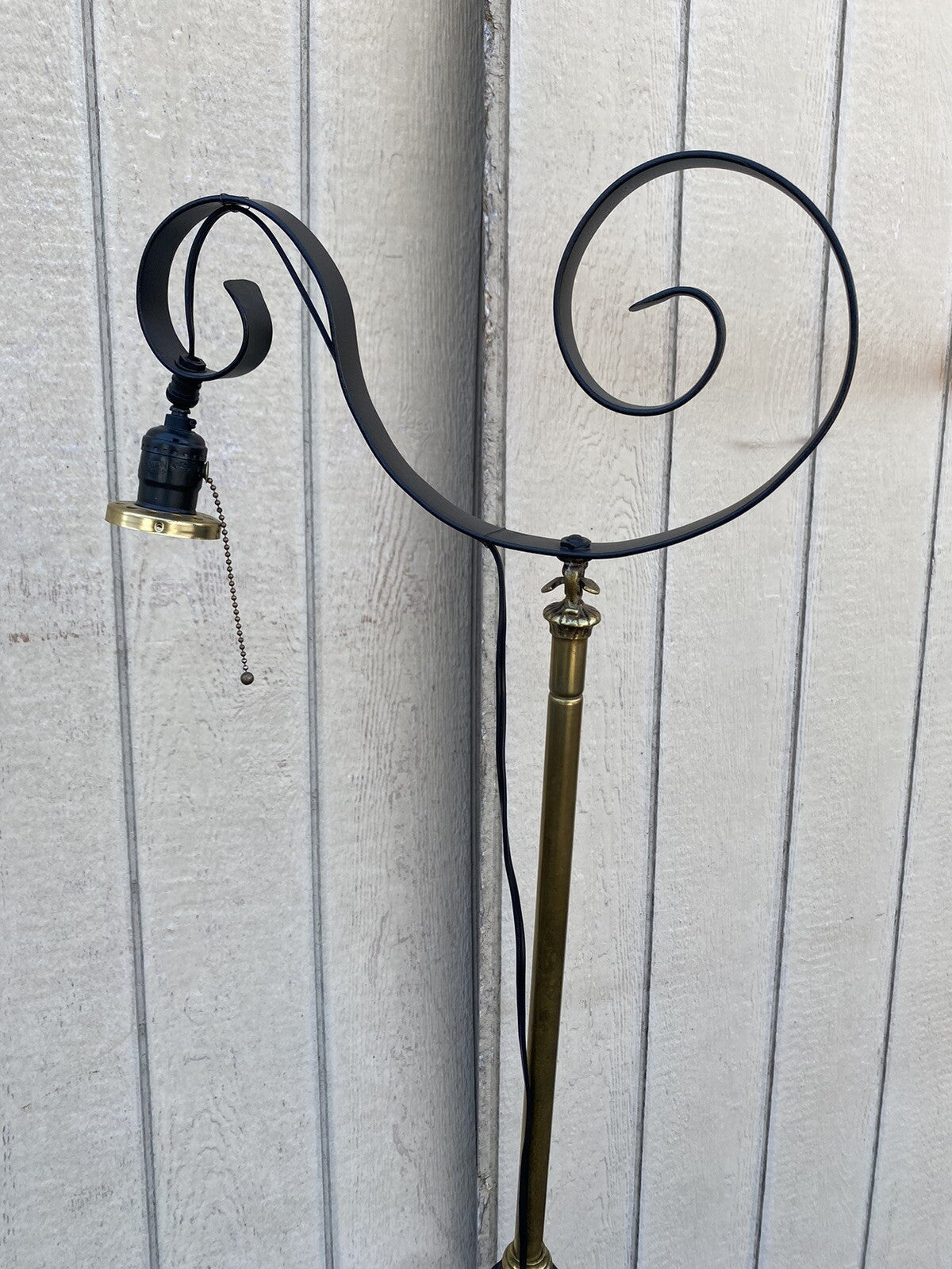 65615  Adjustable Iron Antique Piano Lamp w/ Shade