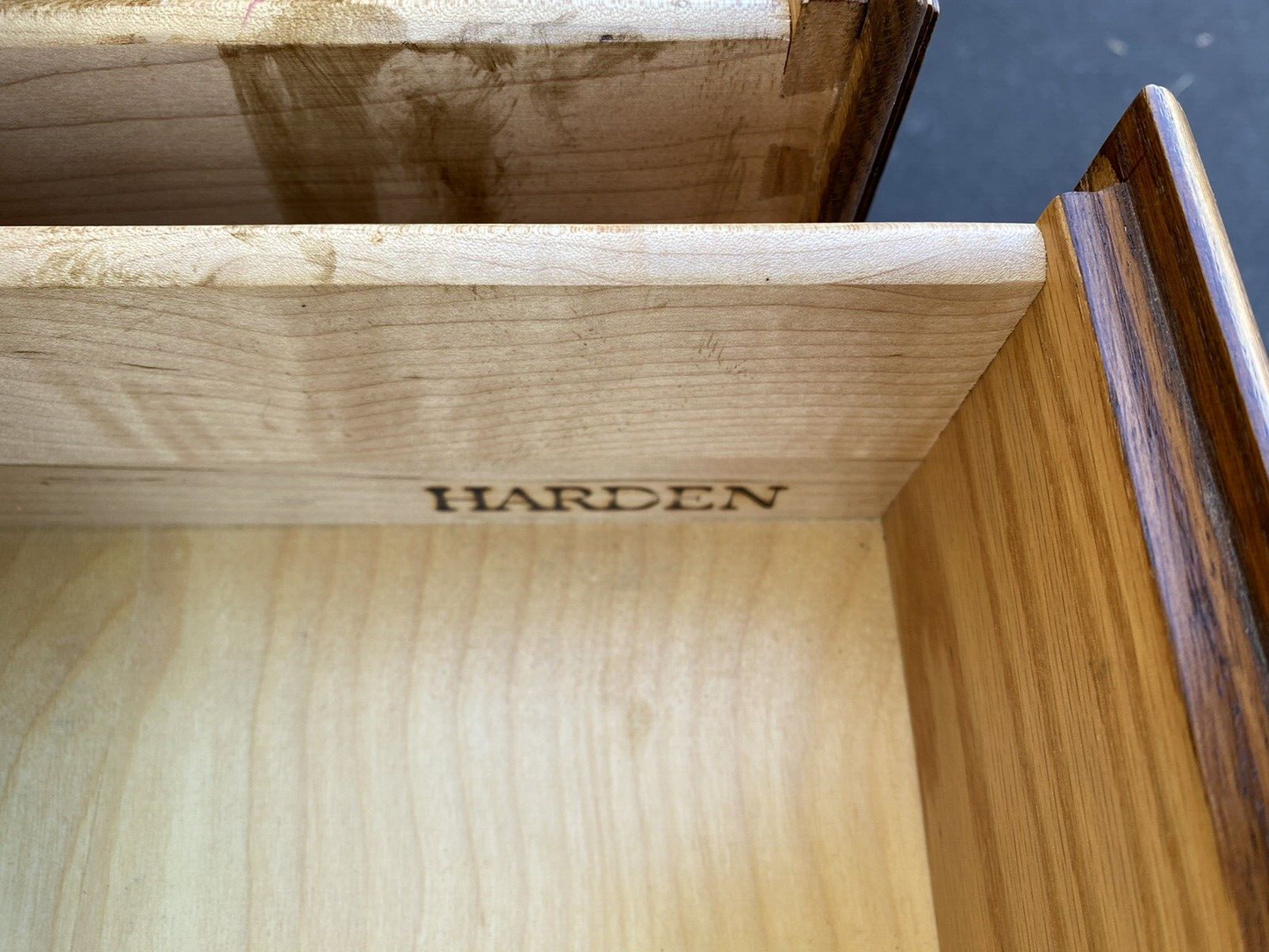 65826   Harden Furniture Oak Dropside Server Bar Cart Sideboard