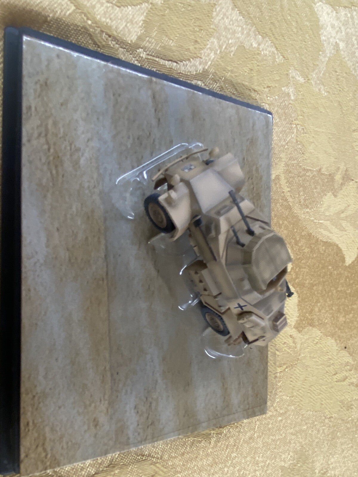 ES 50: Grouping of    4 Miltary  Tanks in Showcase    4 3/4" x 3 3/4" x 2 1/2"H