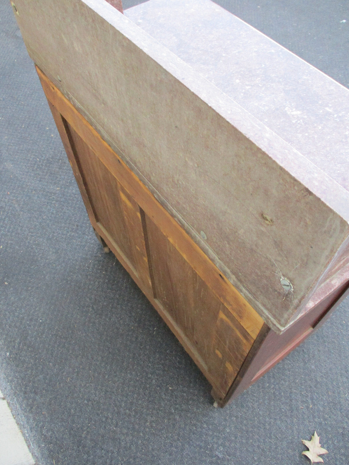 61939  Marble Top Victorian Washstand Dresser Chest Nightstand