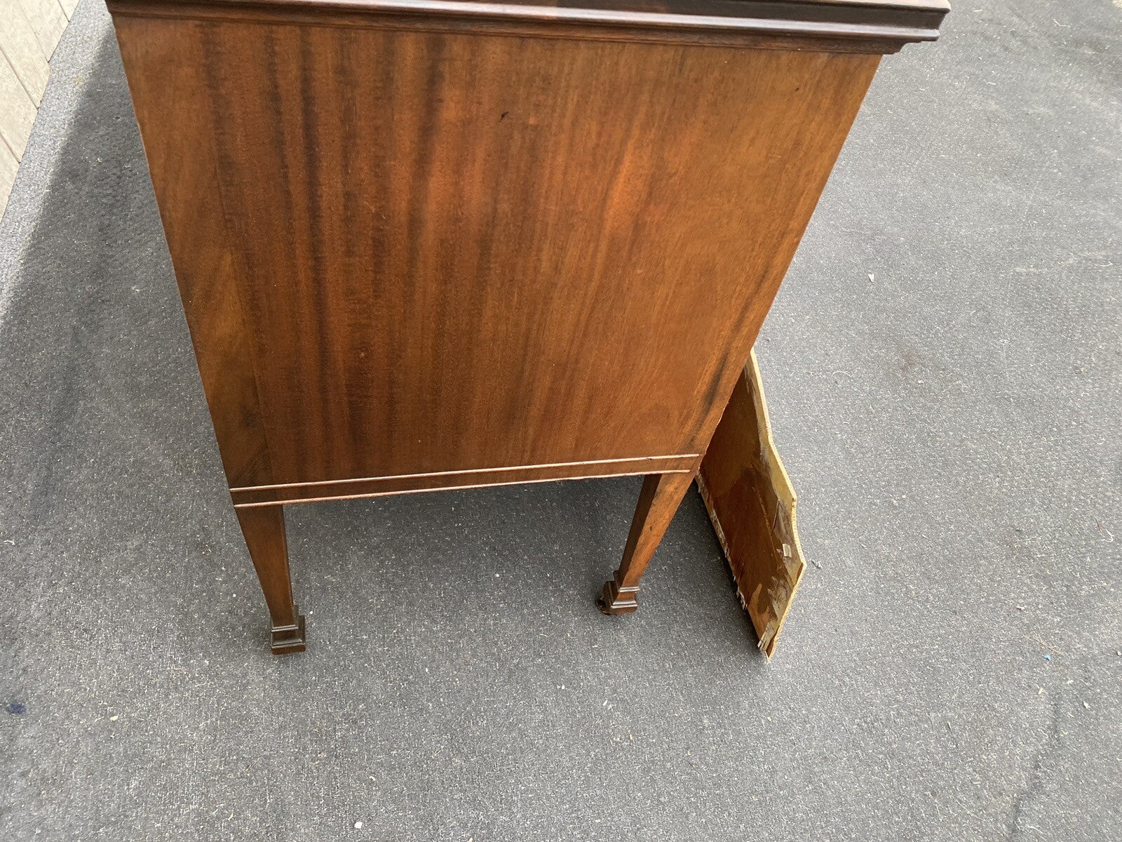 66104 Antique Mahogany Sideboard Server Buffet with WINE HOLDERS