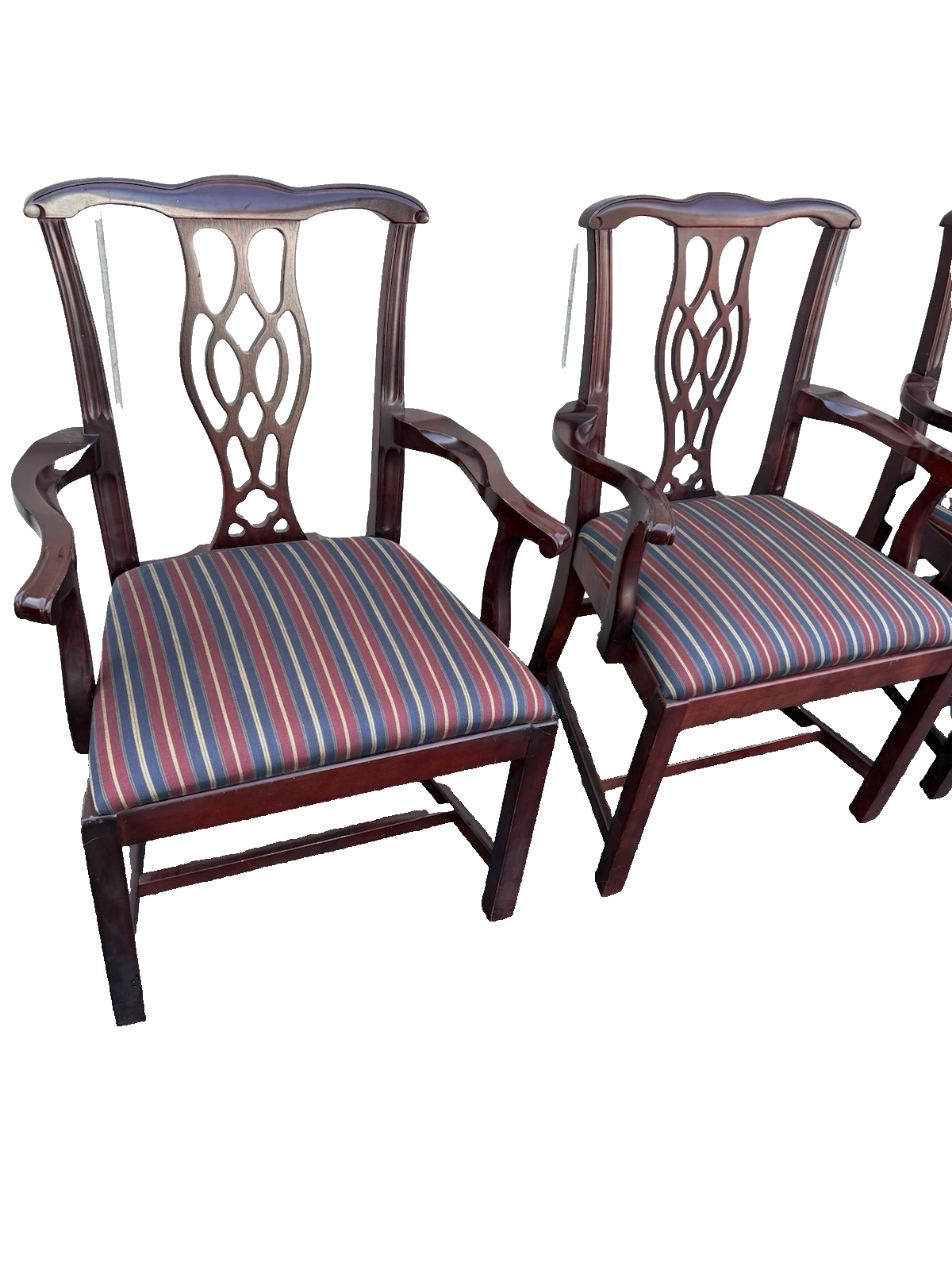 62870 Set of 4 STEELCASE Mahogany Armchair Chair s