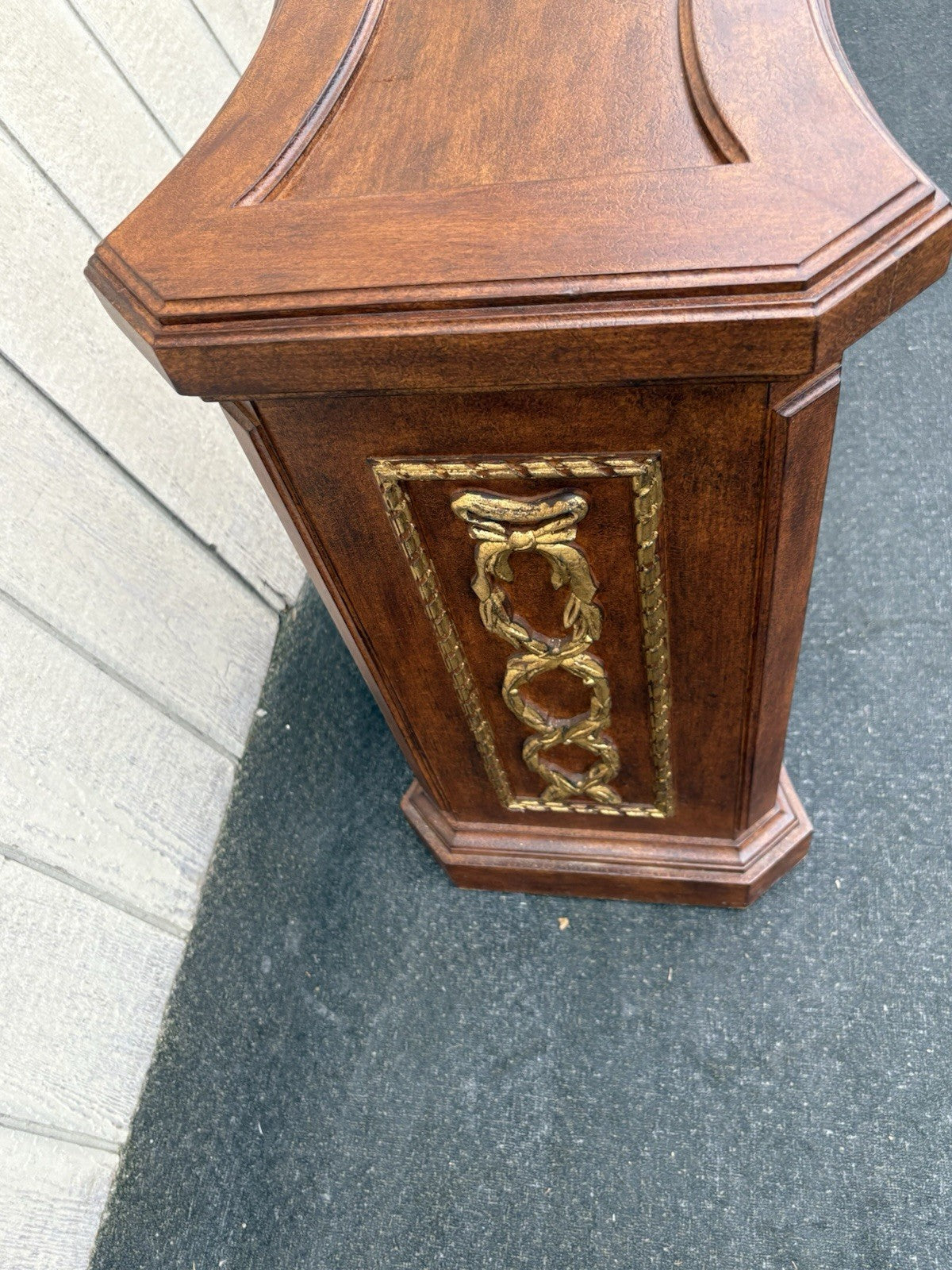 66824  Pair SOLID WOOD Decorator Plant Pedastal Stand s