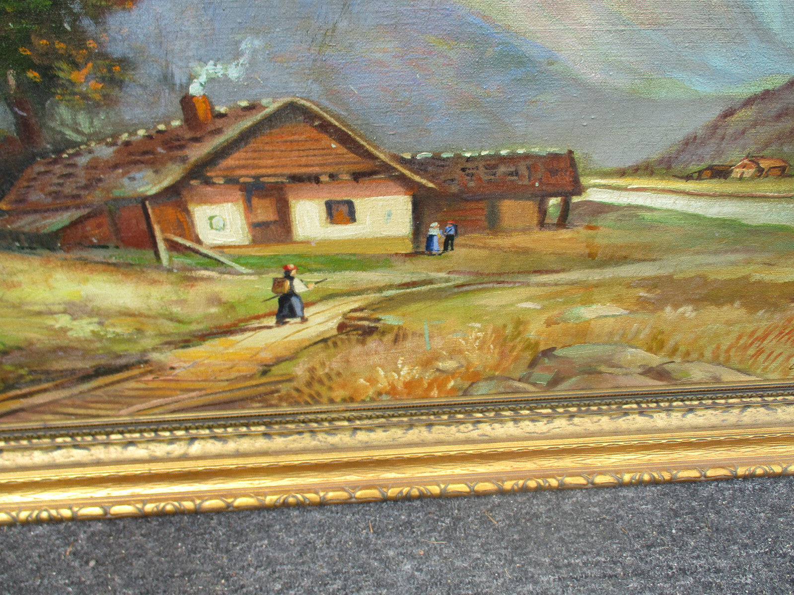 ART 07:  Oil Painting on Canvas Signed O ARNOLD 