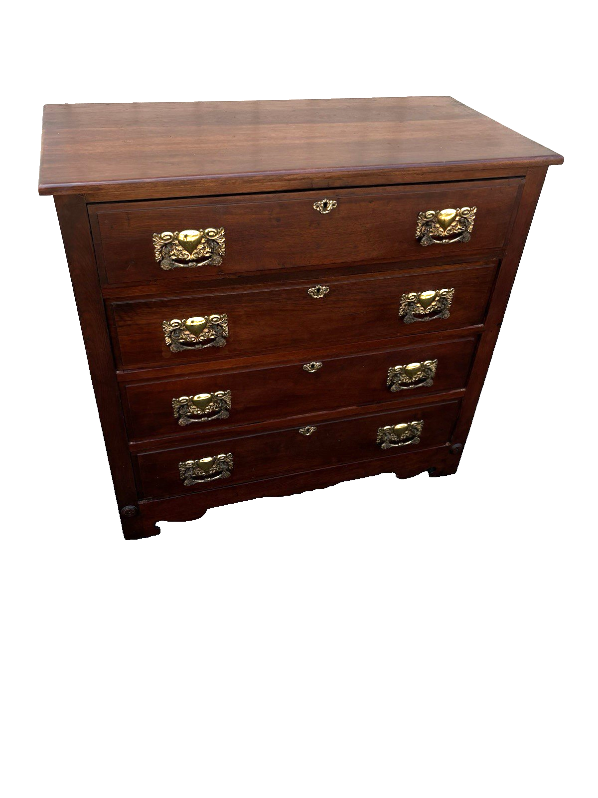 00001 Antique Victorian Mahogany  Dresser Chest