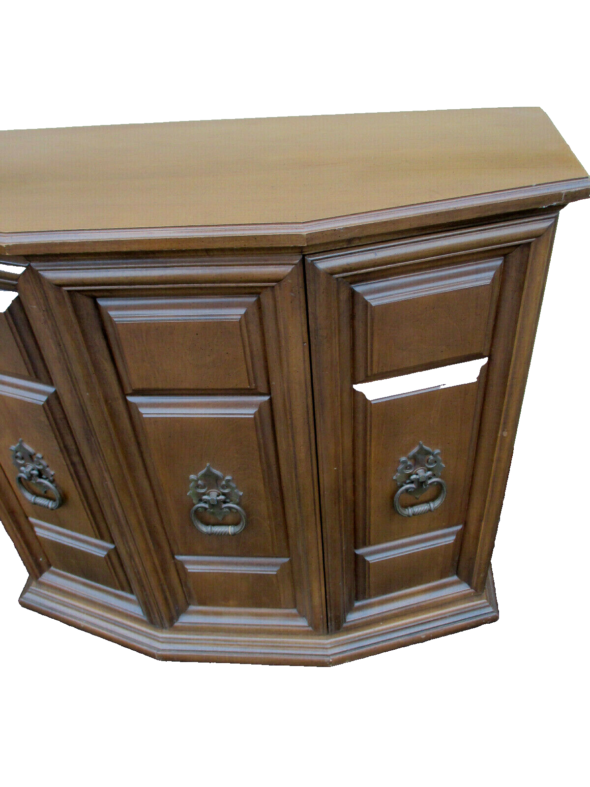 51039 QUALITY Maple Console Hall Table Stand with Mirror