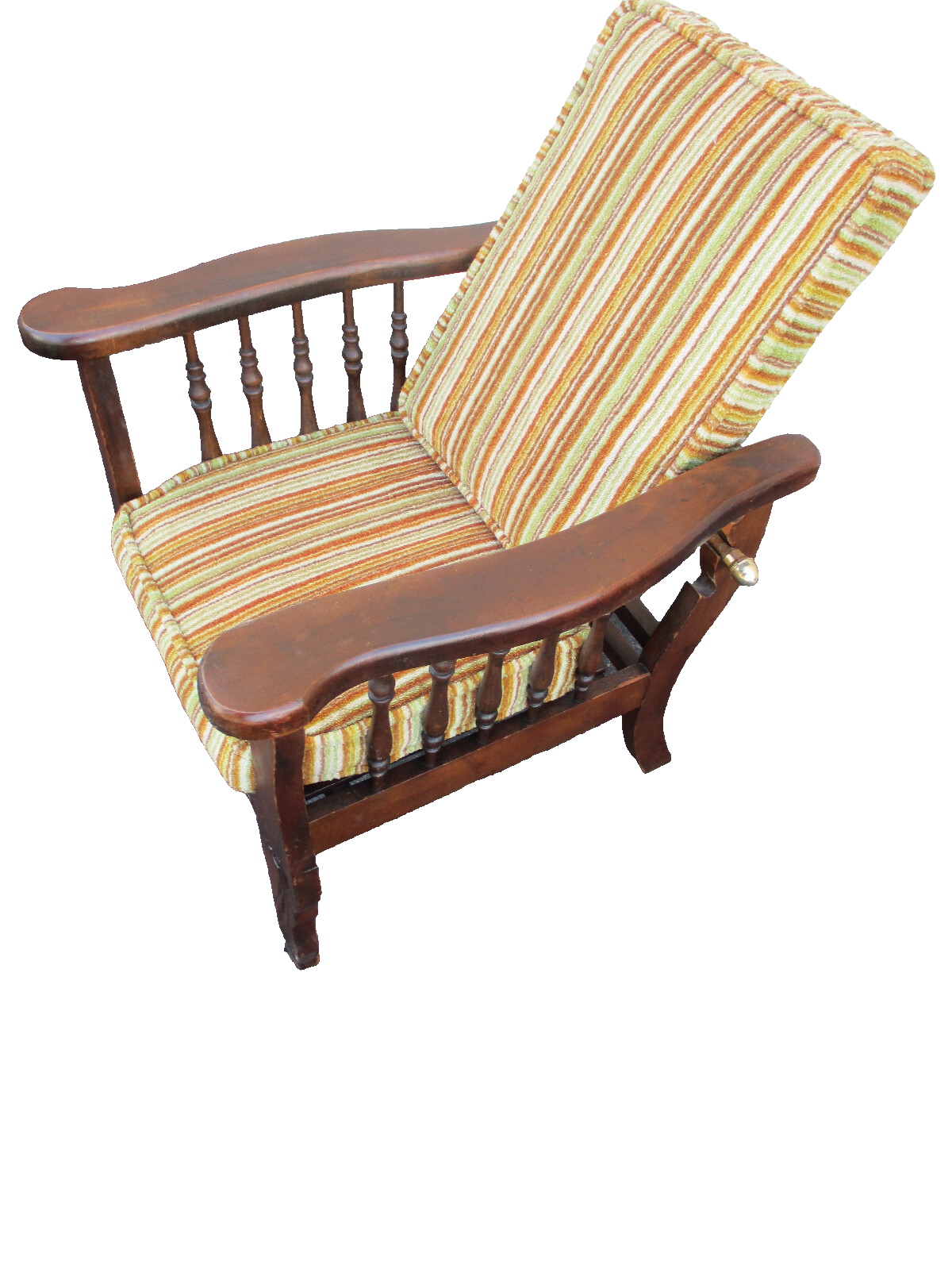 64294  RARE Childs Mahogany Antique Morris Chair Salesman Sample