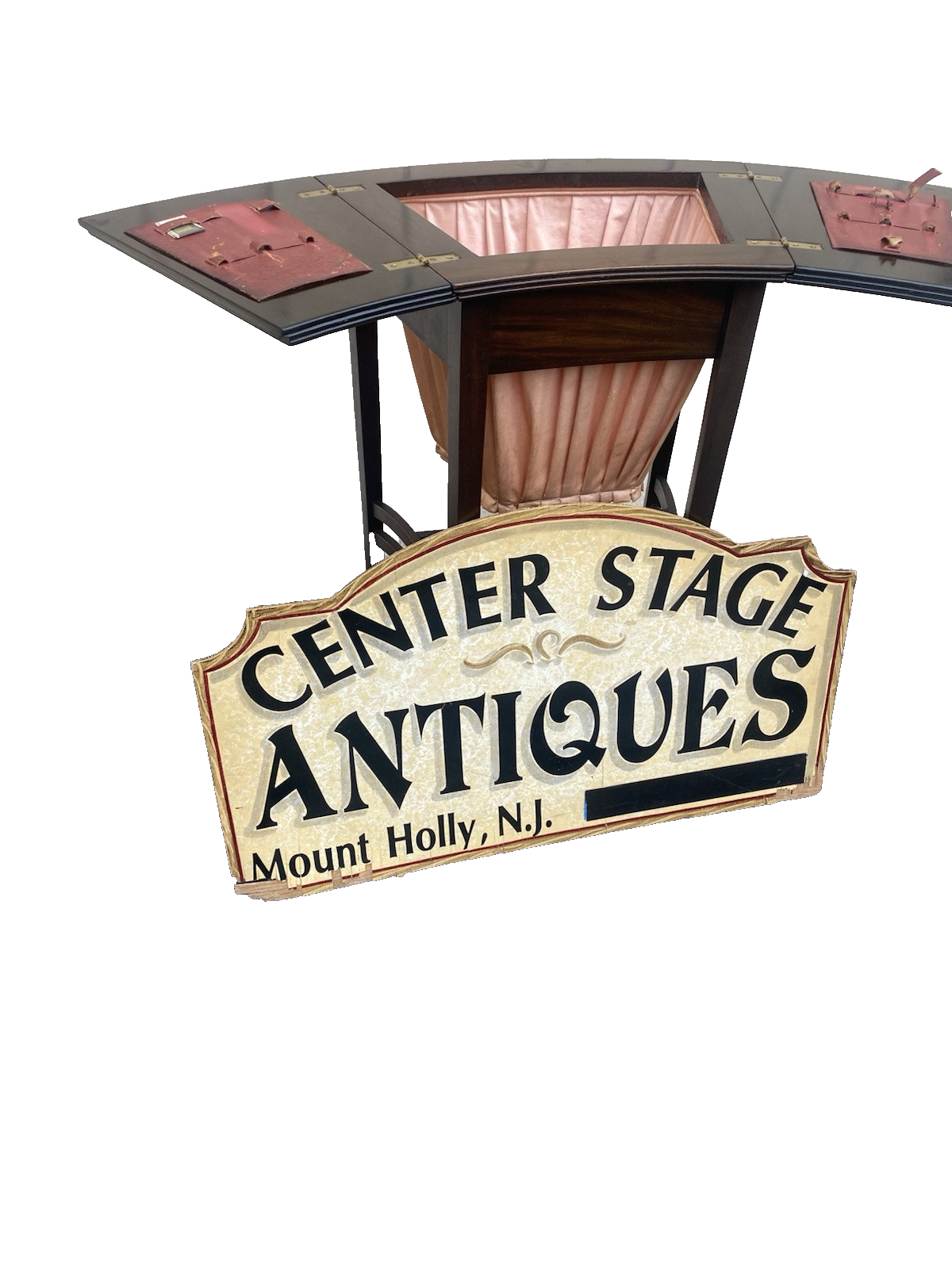 66420 Mahogany Victorian Sewing Stand Table