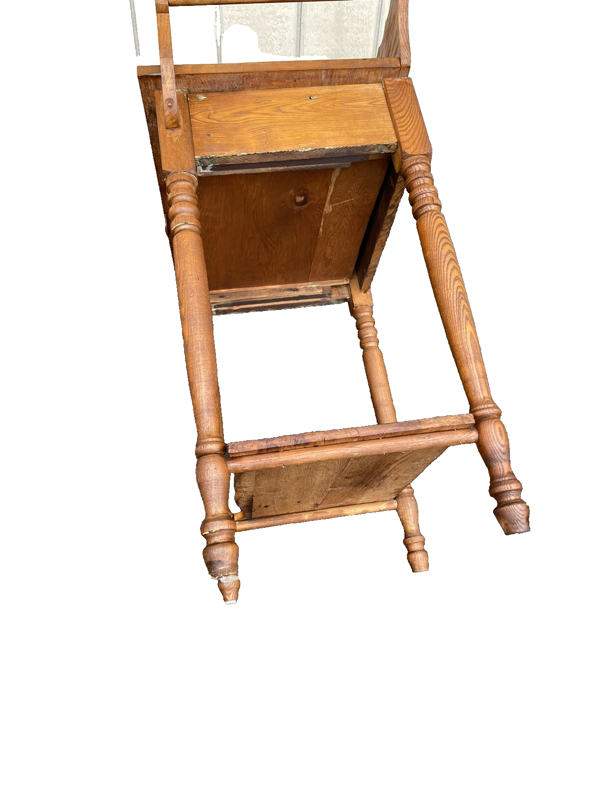 66326 Antique Oak Nightstand End Table Stand