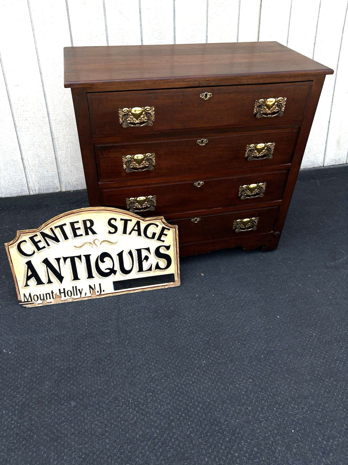 00001 Antique Victorian Mahogany  Dresser Chest