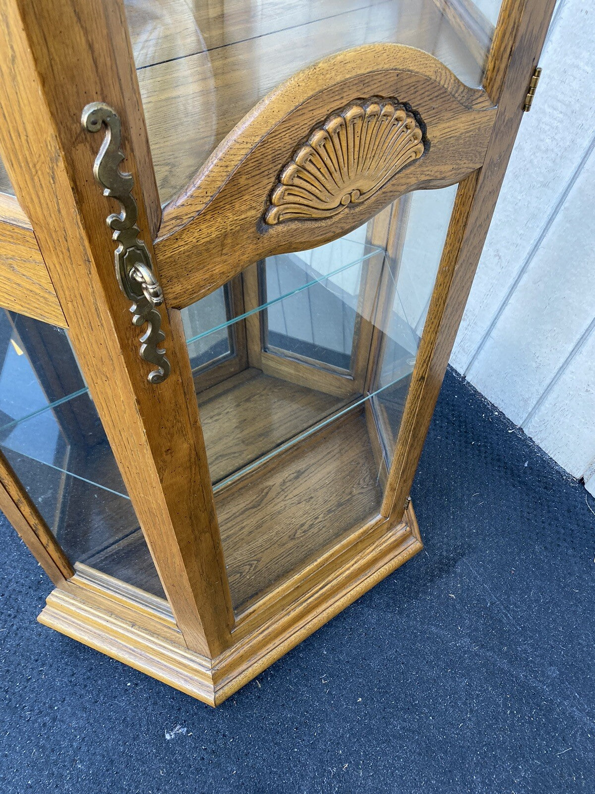 BN 12:    Oak Curio China Cabinet