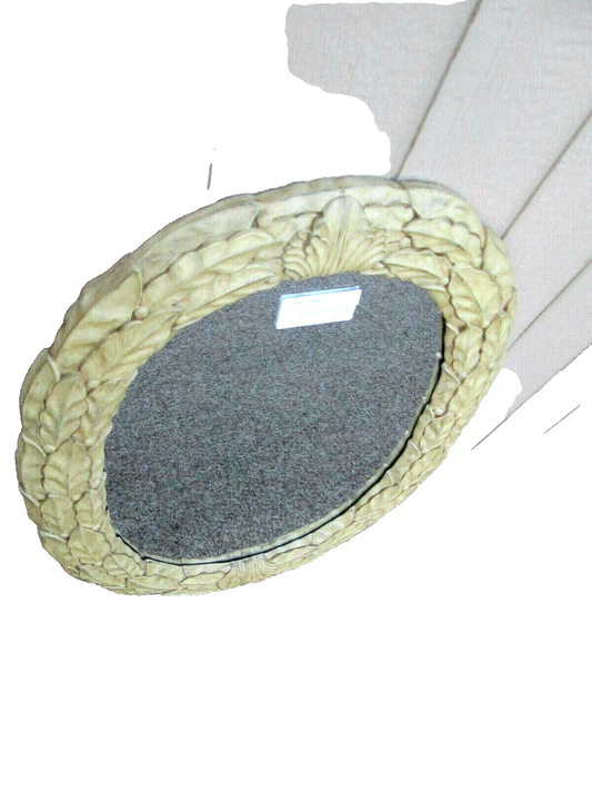 58518 Oval Fancy Carved Romantic Shabby   Decorator Leaf Mirror