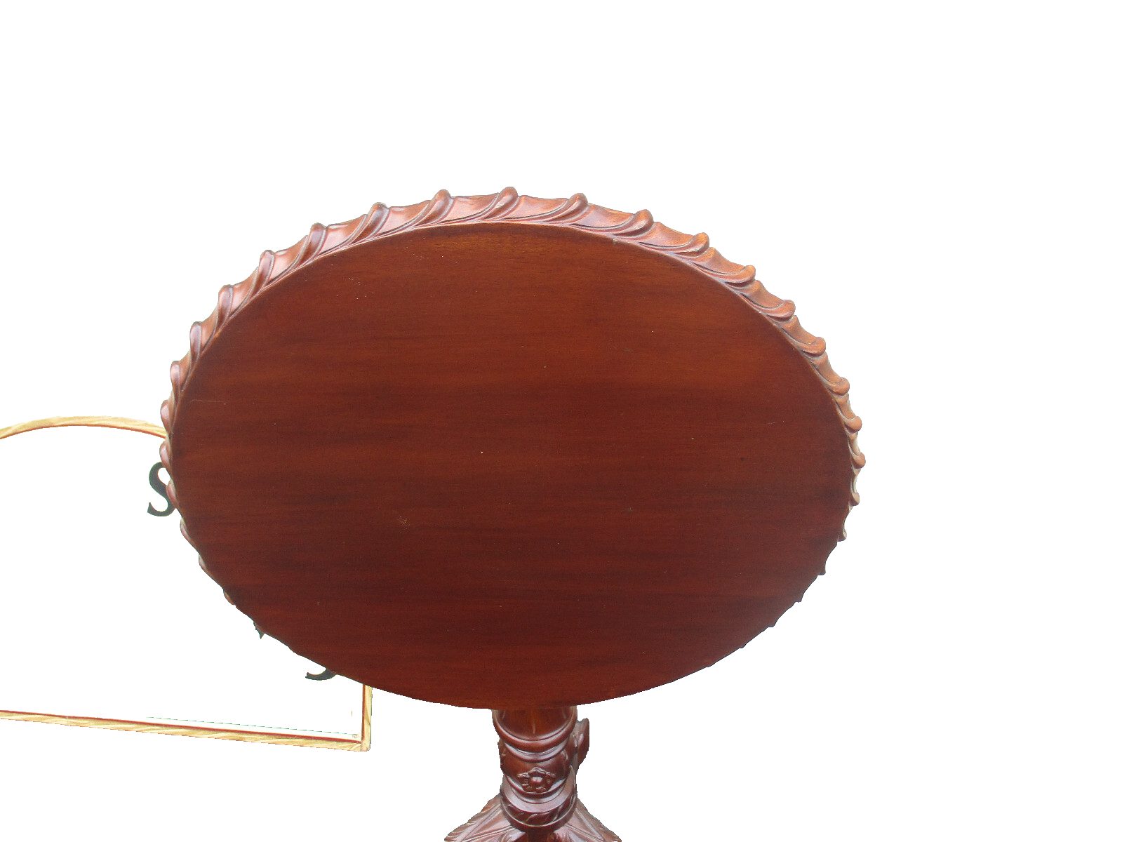 64461  Solid Mahogany Tilt Top Lamp table Stand   It also Revolves