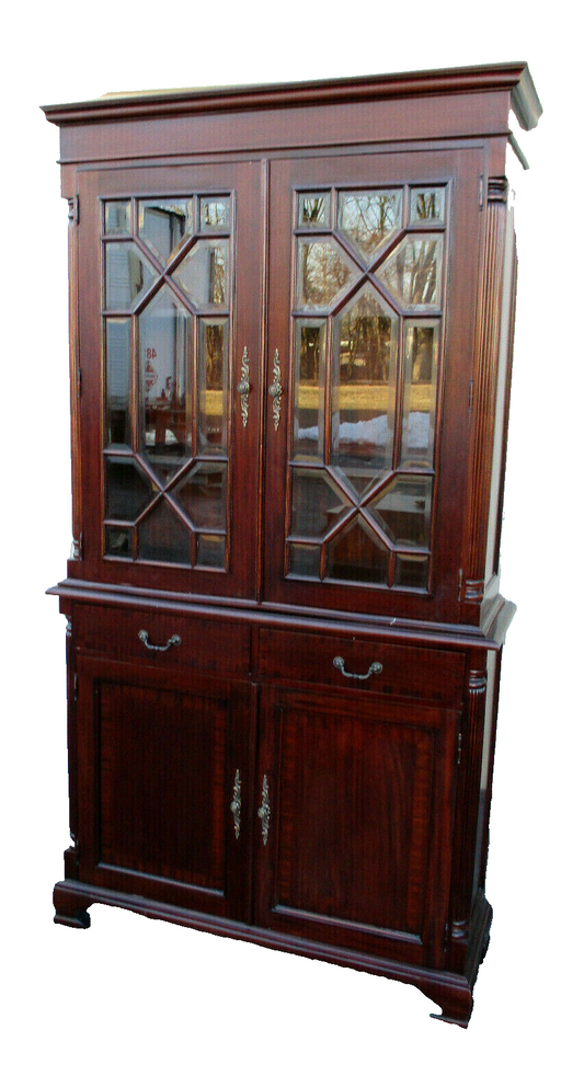 62867    Mahogany Curio China Cabinet