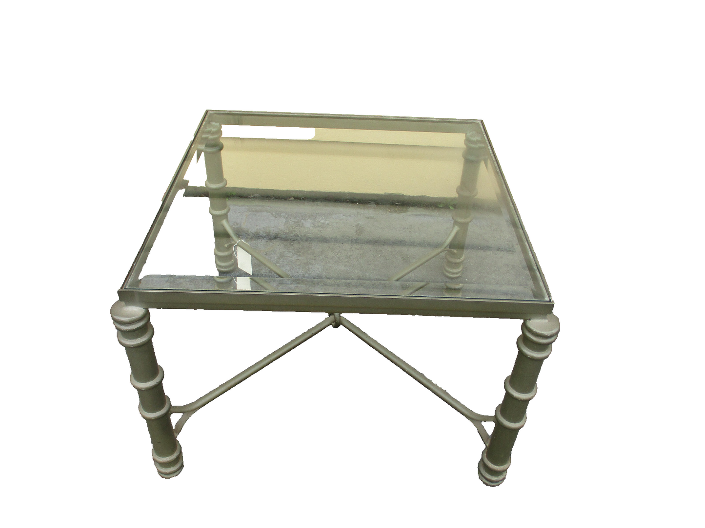 47718  Glass Top Decorator Coffee Table Stand QUALITY