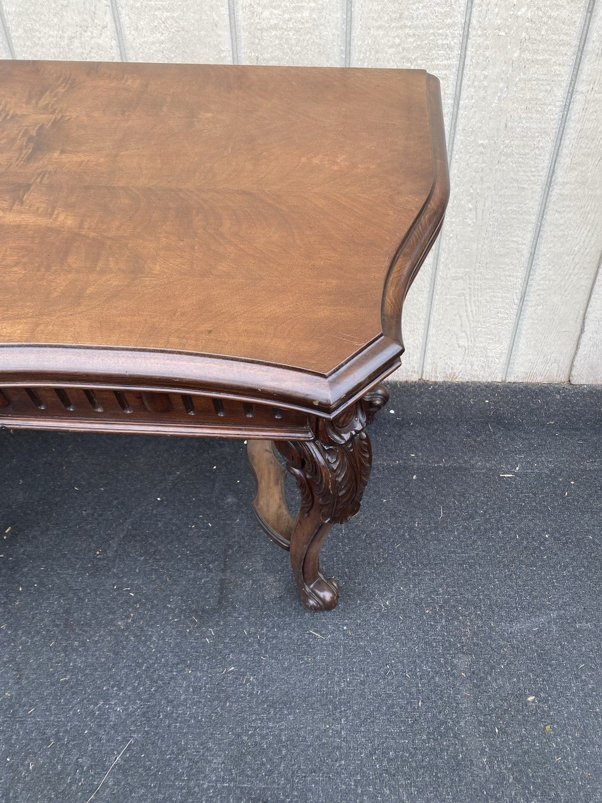 66609  Antique French Country Flip Top Dining Table Console Sofa Table