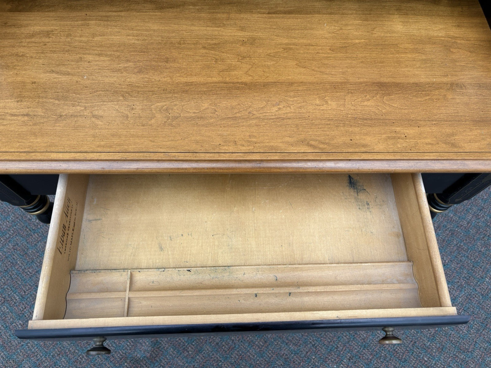 67129 ETHAN ALLEN Office Stenciled Office Desk