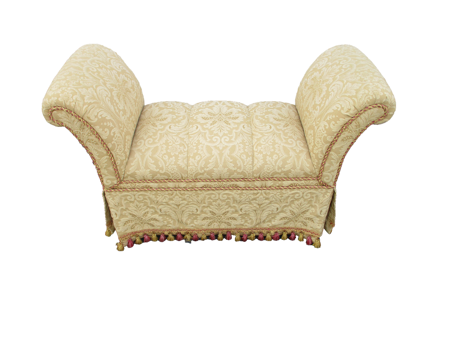 63457  Gold Decorator Window Bench Seat Settee