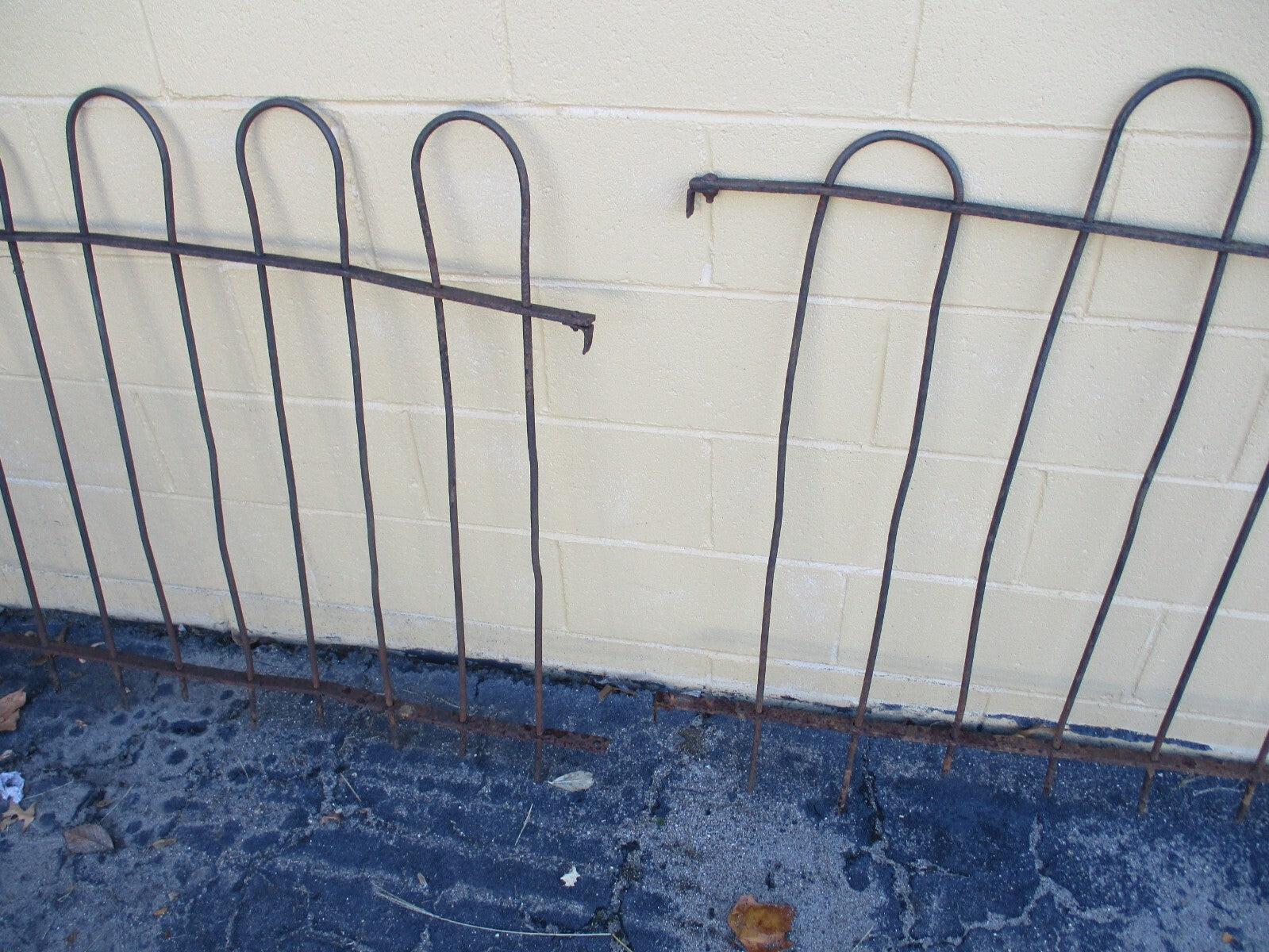 GARDEN 02:  20 feet  x 36" High  Victorian Wrought Iron Fencing Fence 3 sections