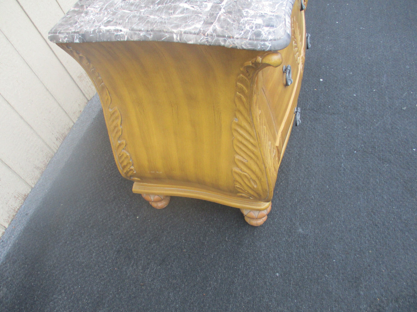 63801 Marble Top Dresser Chest Server Cabinet