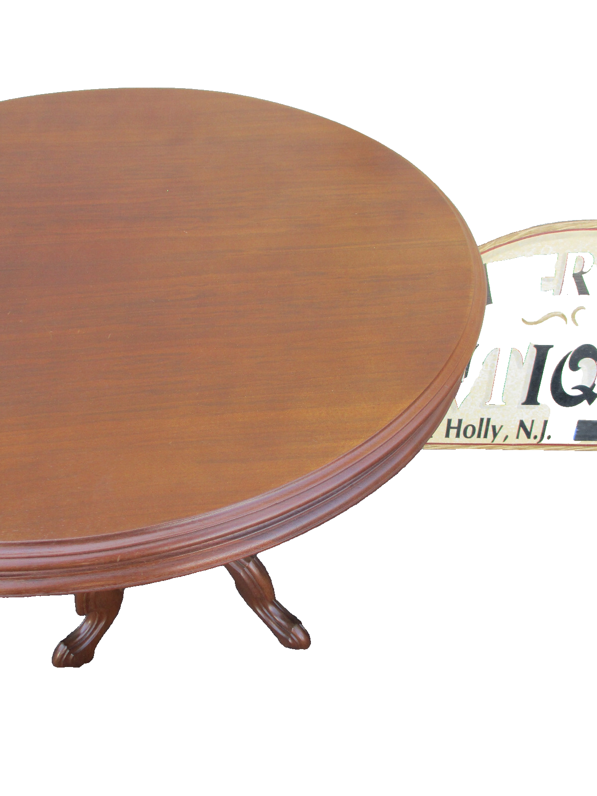 64381  Oval Victorian Walnut Lamp Table Stand