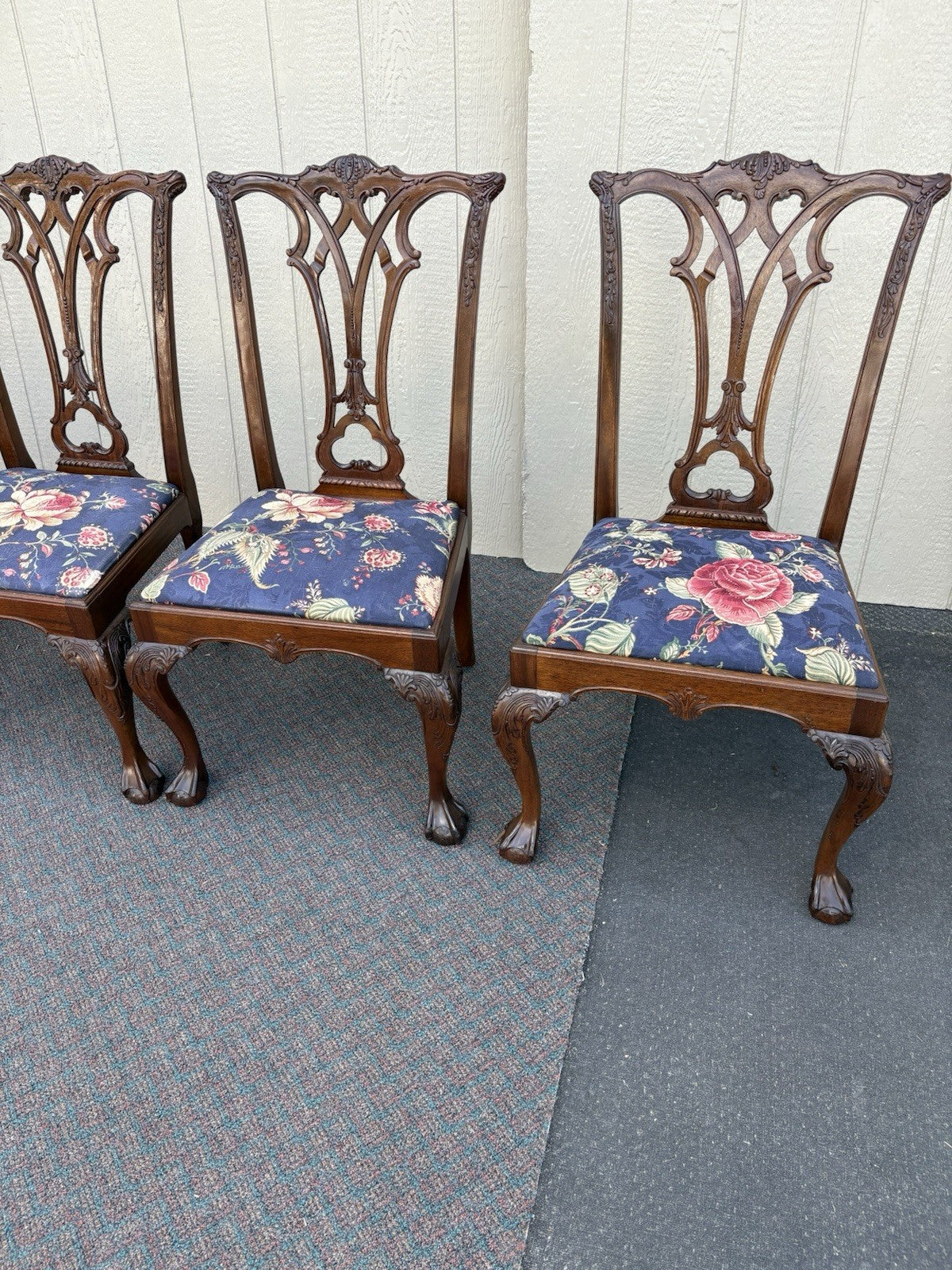 00001 Set of 6 Chippendale Dining Chair s Chairs