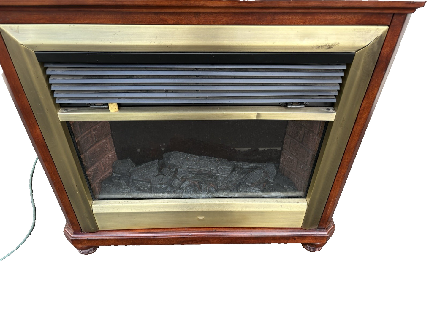 66921 Mahogany WORKING Electric Fireplace Mantle