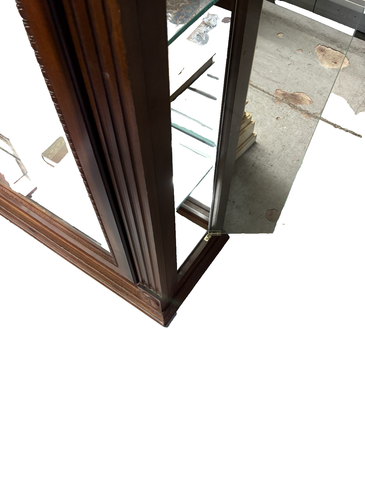 65094    Mahogany Side Loading Curio China Cabinet