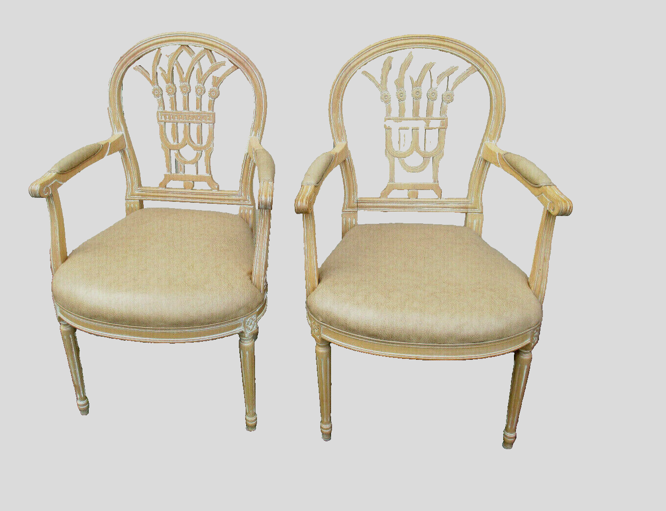 62973   Pair Decorator Armchair Chairs Made in Italy
