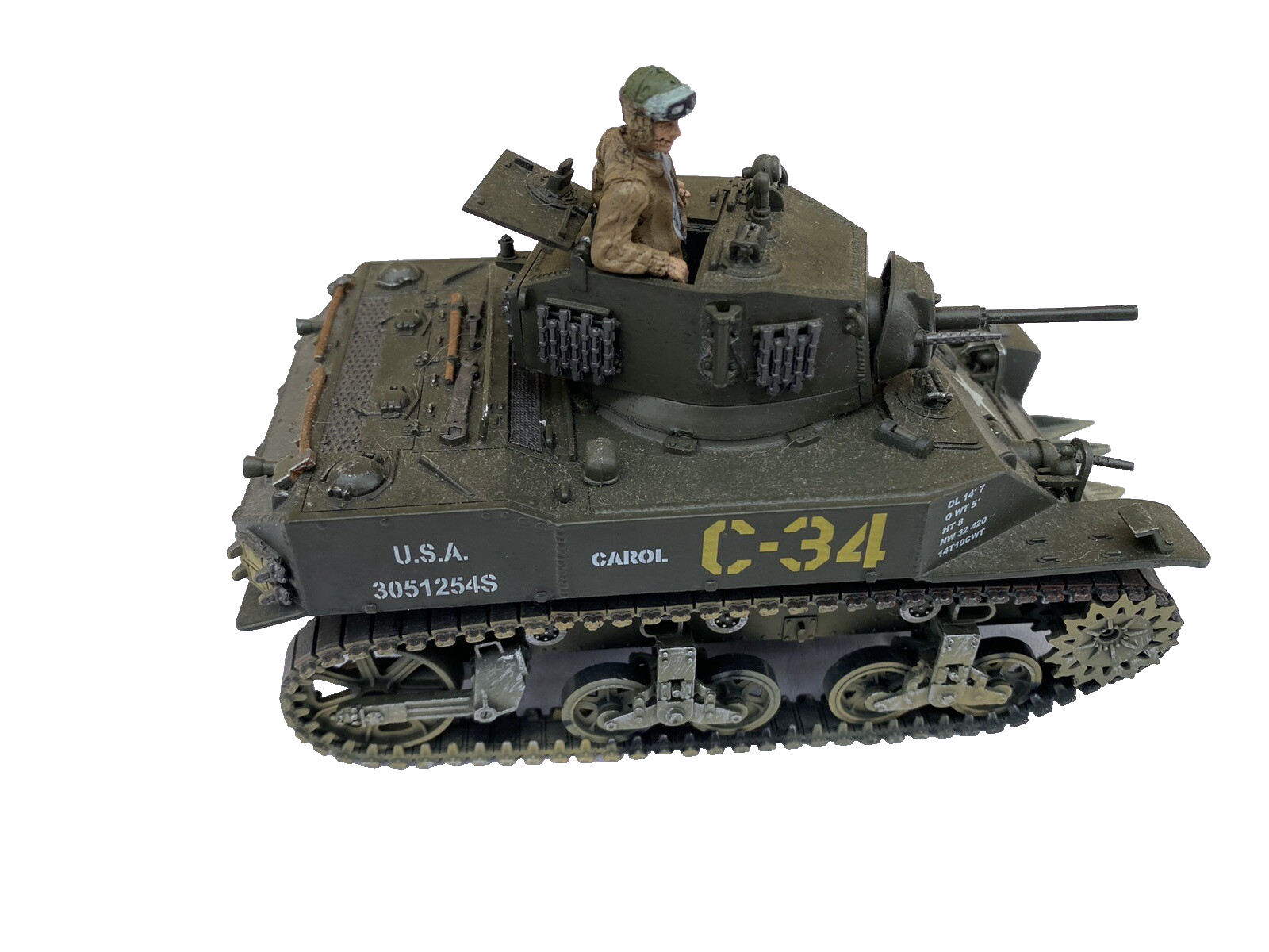 ES 78: Unimax Forces of valor US STUART C-34 Tank  #91004     1: 32 scale