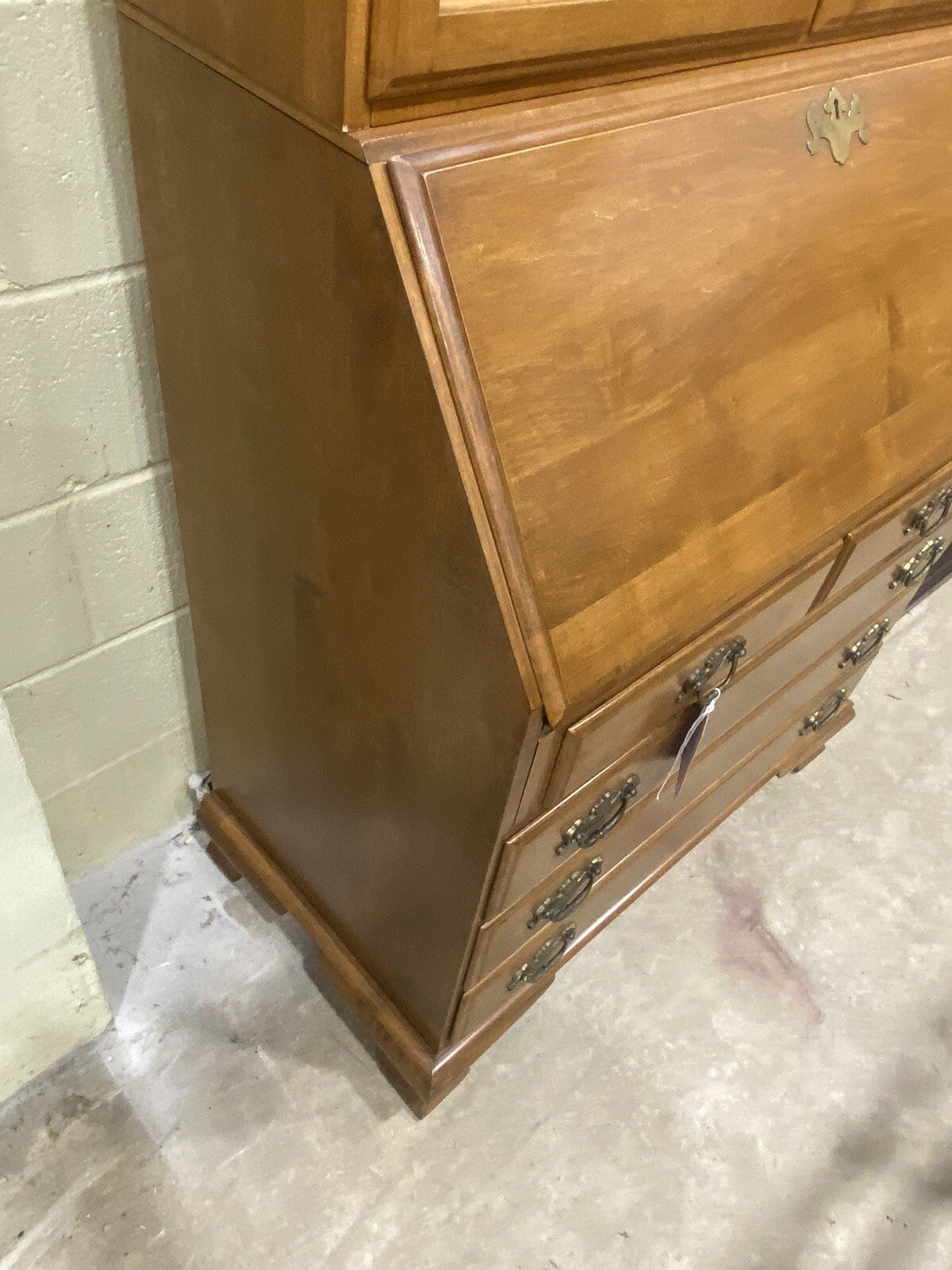 65682 Ethan Allen Secretary Desk with Bookcase Top