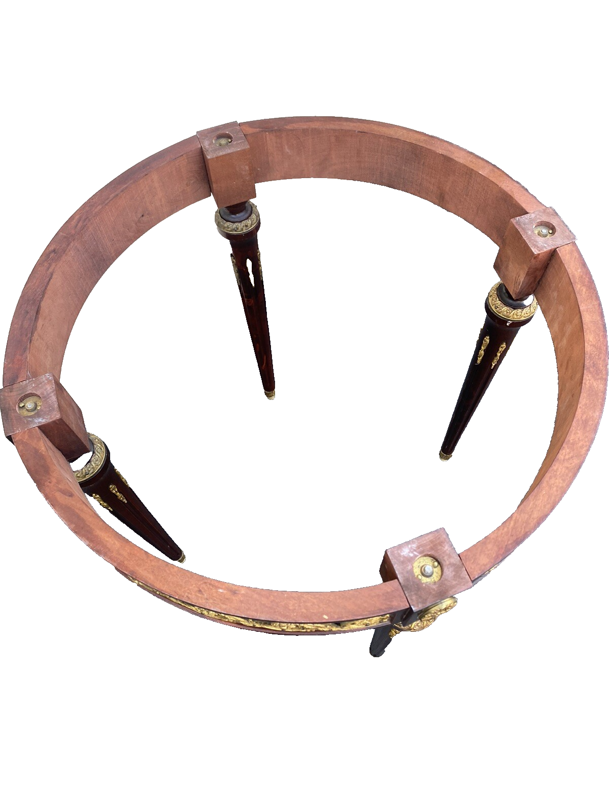 65666   Round Marble Top Lamp Table with Bronze ormalu