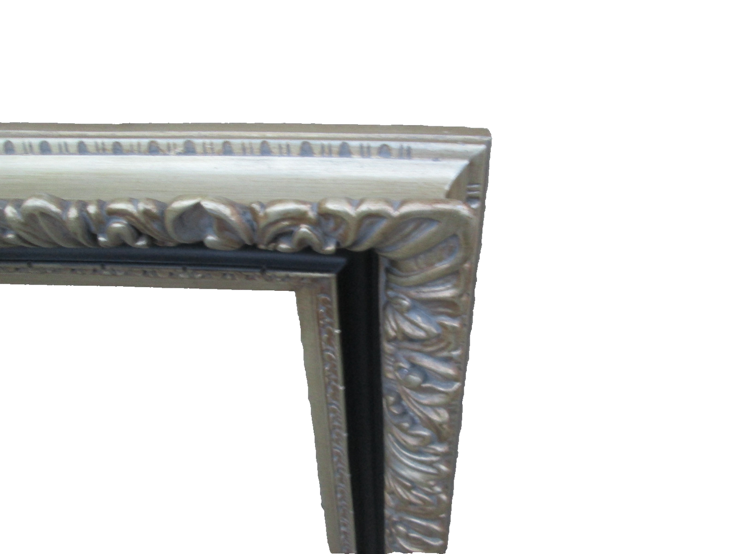 57873   Quality Carved Wood Mirror in Custom Framed Picture Frame