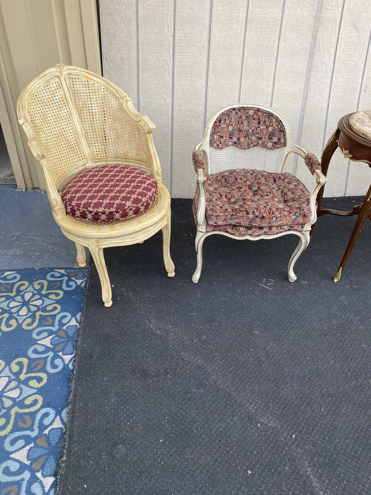 65353 Decorator Swivel Vanity Chair with upholstered cushion