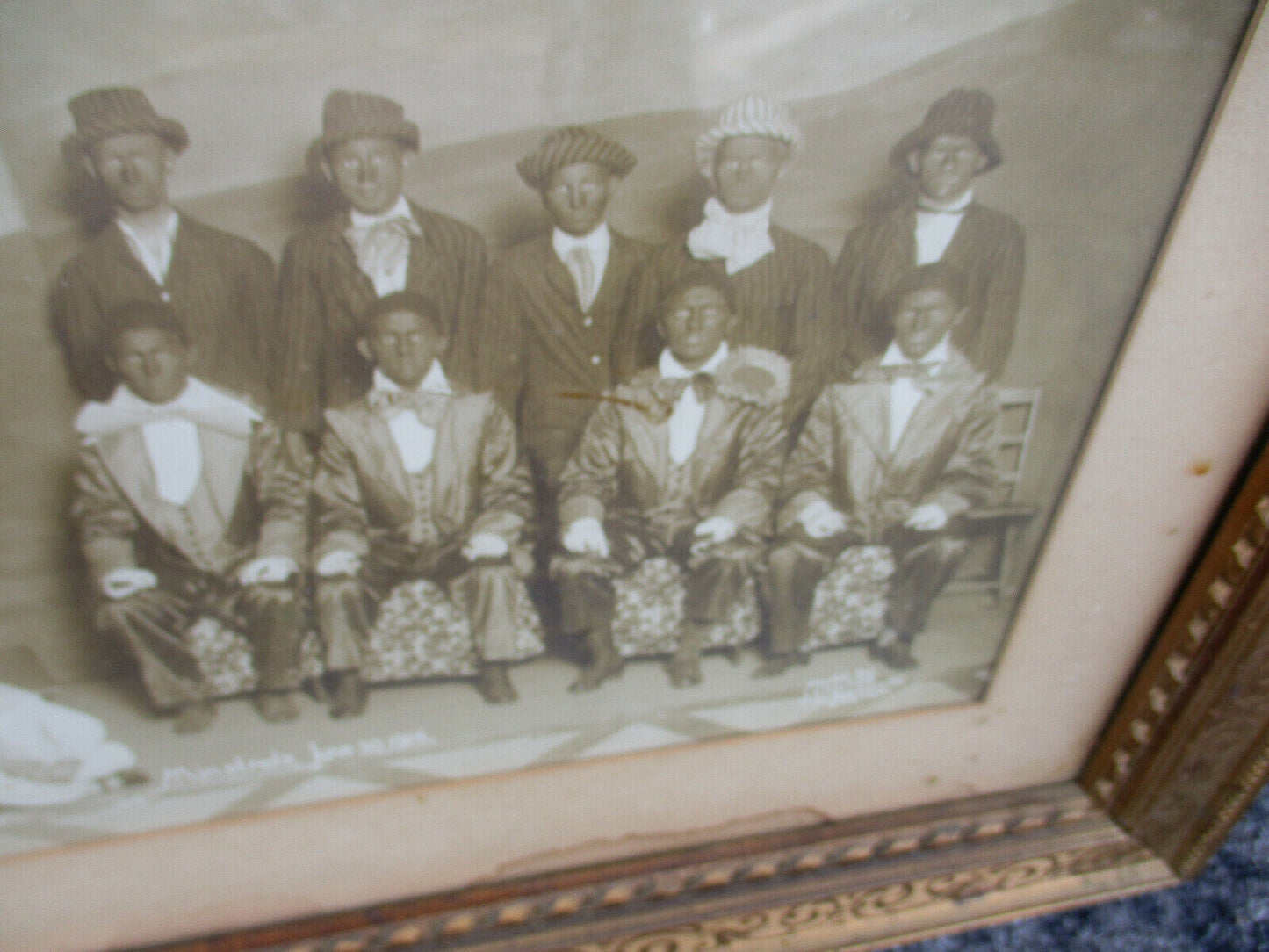 63141   ASCENSION CLUB J F MELDON 1916 Photo   Print  Minstrel Picture