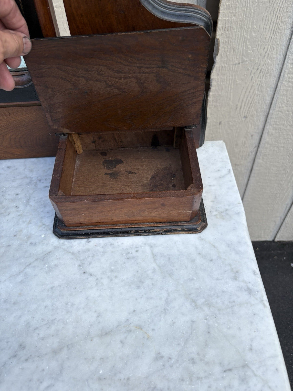 66669  Antique Victorian Marble Top Dresser with Mirror