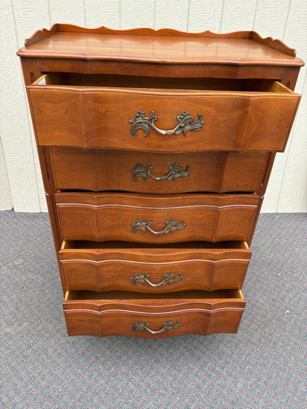 67137 JOHN  WIDDICOMB Cherry High Chest Dresser