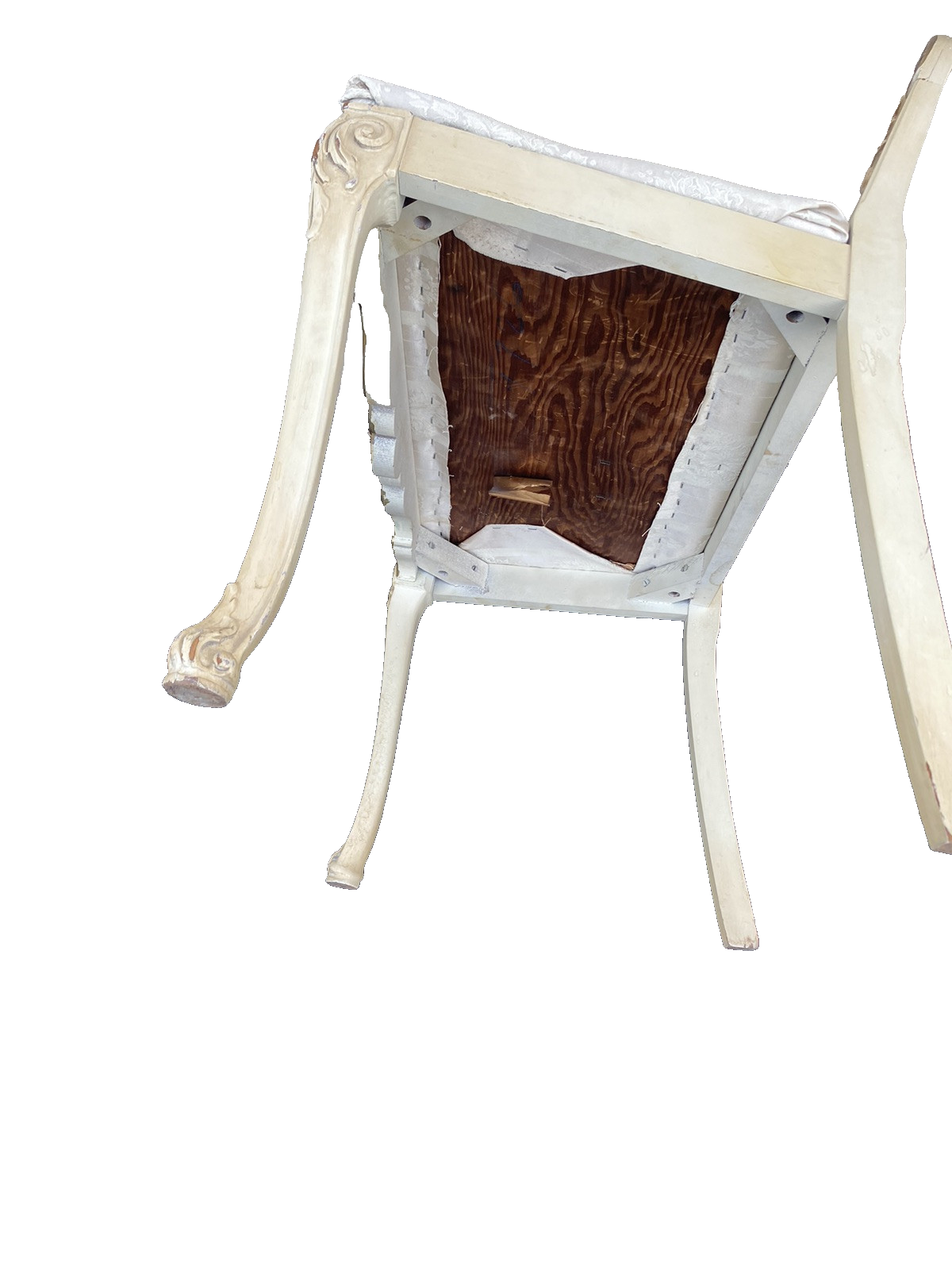 66296 Decorator White Vanity Bench Stool