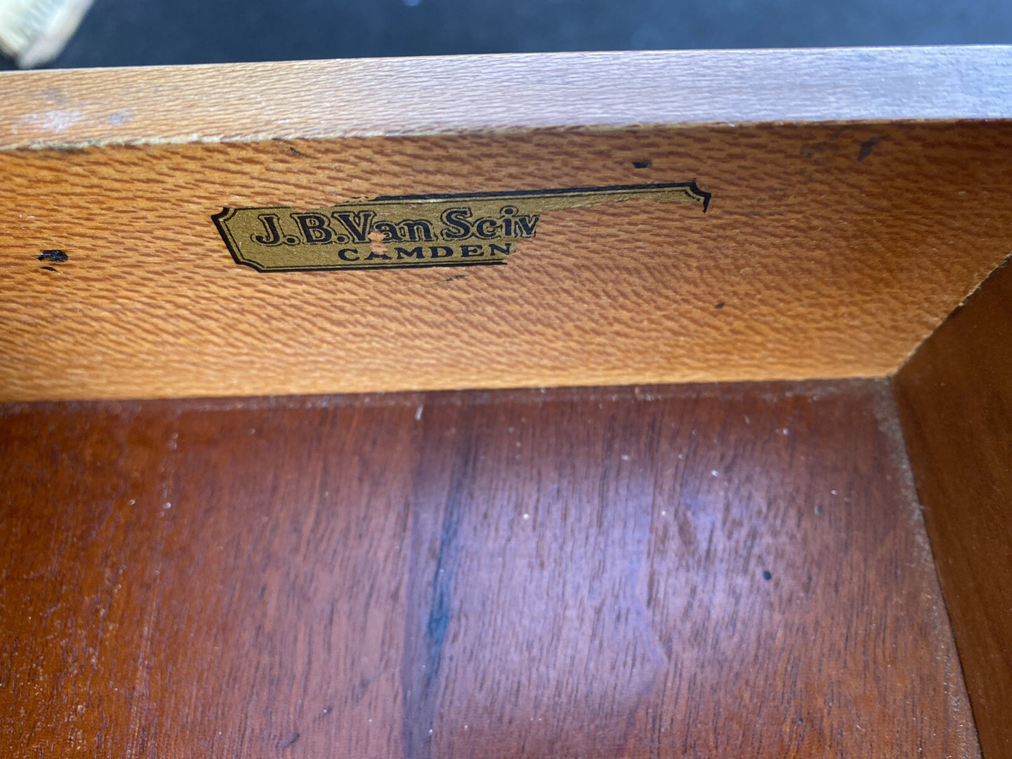 66361  Mahogany Van Sciver High Boy Dresser